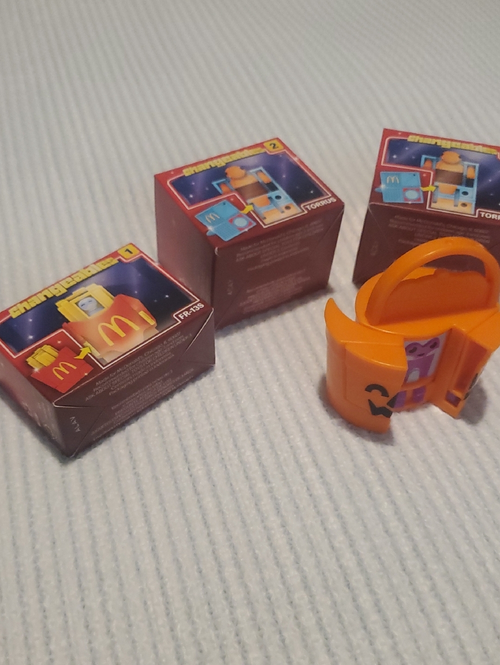 McDonald's Orange Mini Playset Figures with Purple Accent